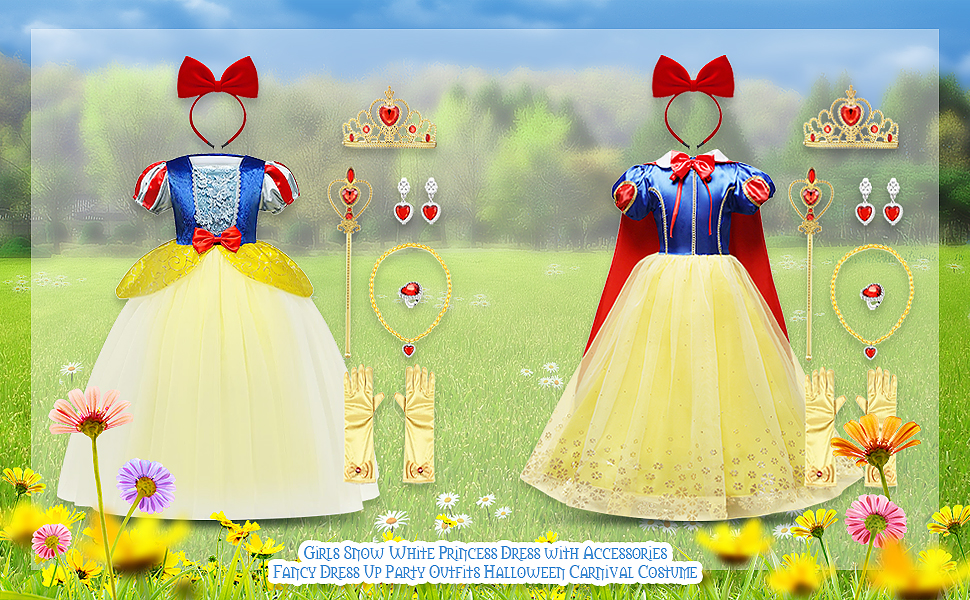 Robe princesse blanche neige